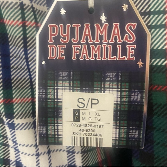 Fammy Jammies women holiday plaid knit long sleeves pajama dress. Size S/P. NWT. - Picture 5 of 7
